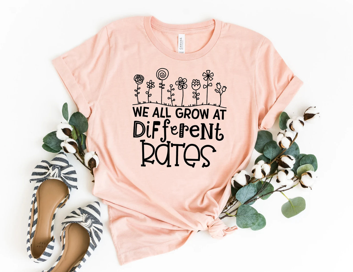 We All Grow at Different Rates Shirt - Teacher Shirt