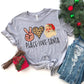 Peach Love Santa Shirt - Christmas Shirt