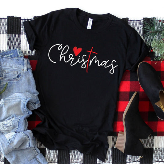 Christmas Cross Shirt - Christmas Shirt