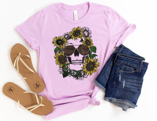 Skull Sunflower Shirt - Summer Shirt