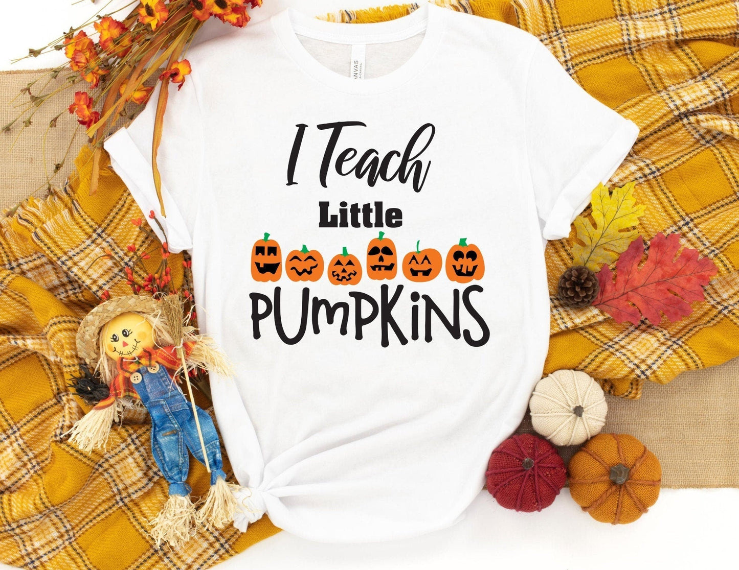 I Teach Little Pumpkins Shirt - Teacher Fall Shirt