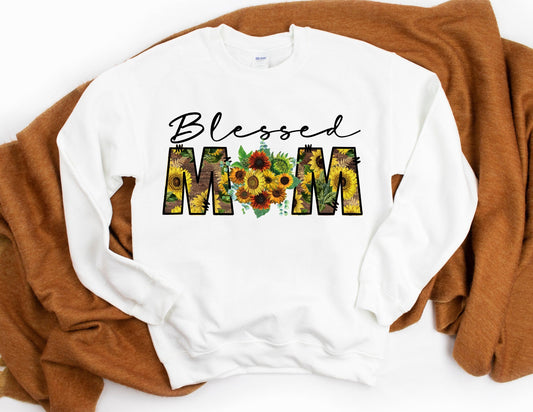 Blessed Mom Sunflower Sweatshirt - Mom Sweatshirt