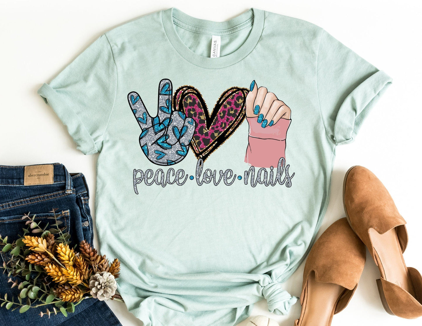 Peace Love Nails Shirt