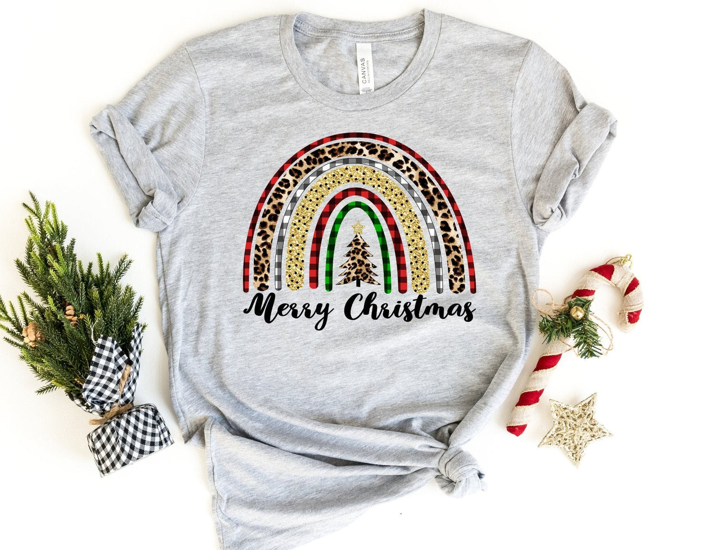 Merry Christmas Rainbow Shirt - Christmas Shirt