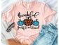 Thankful Grateful and Blessed Pumpkin Shirt - Fall Shirt