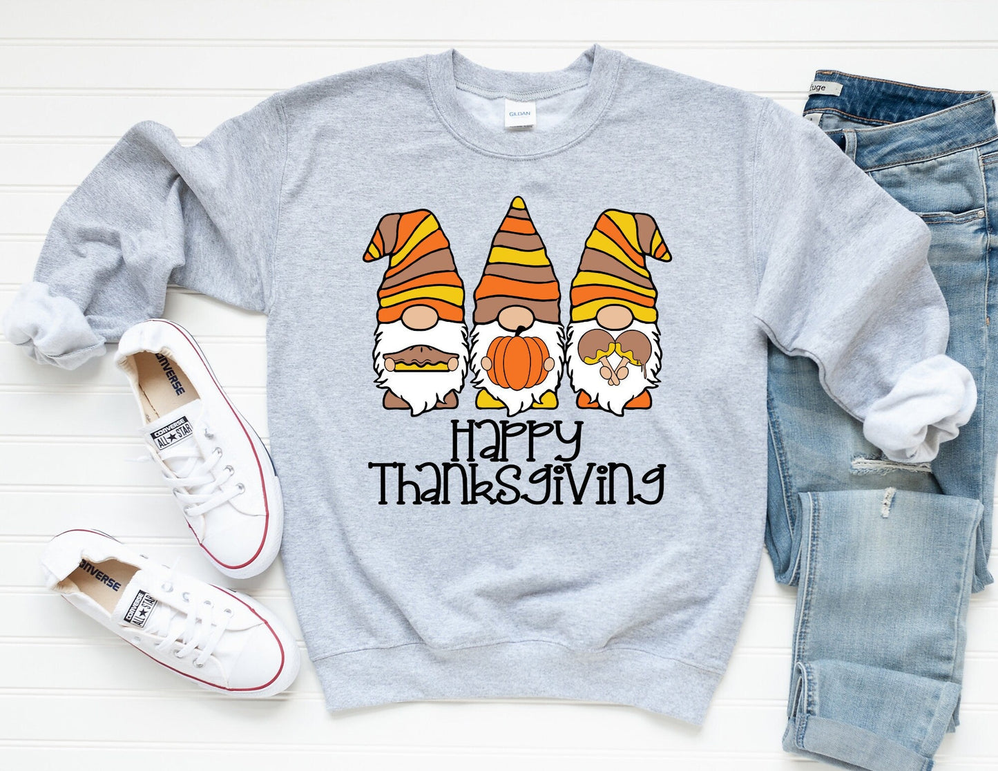 Happy Thanksgiving Sweatshirt - Fall Sweatshirt