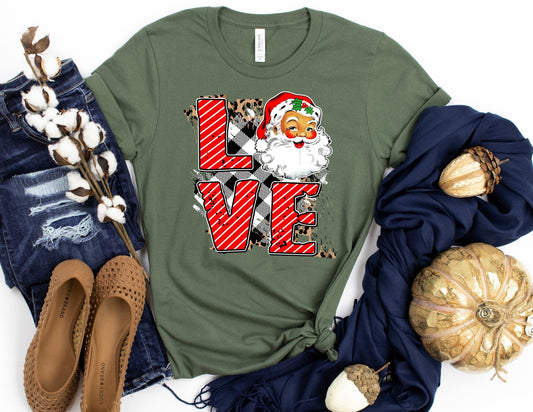 Love Santa Shirt - Christmas Shirt