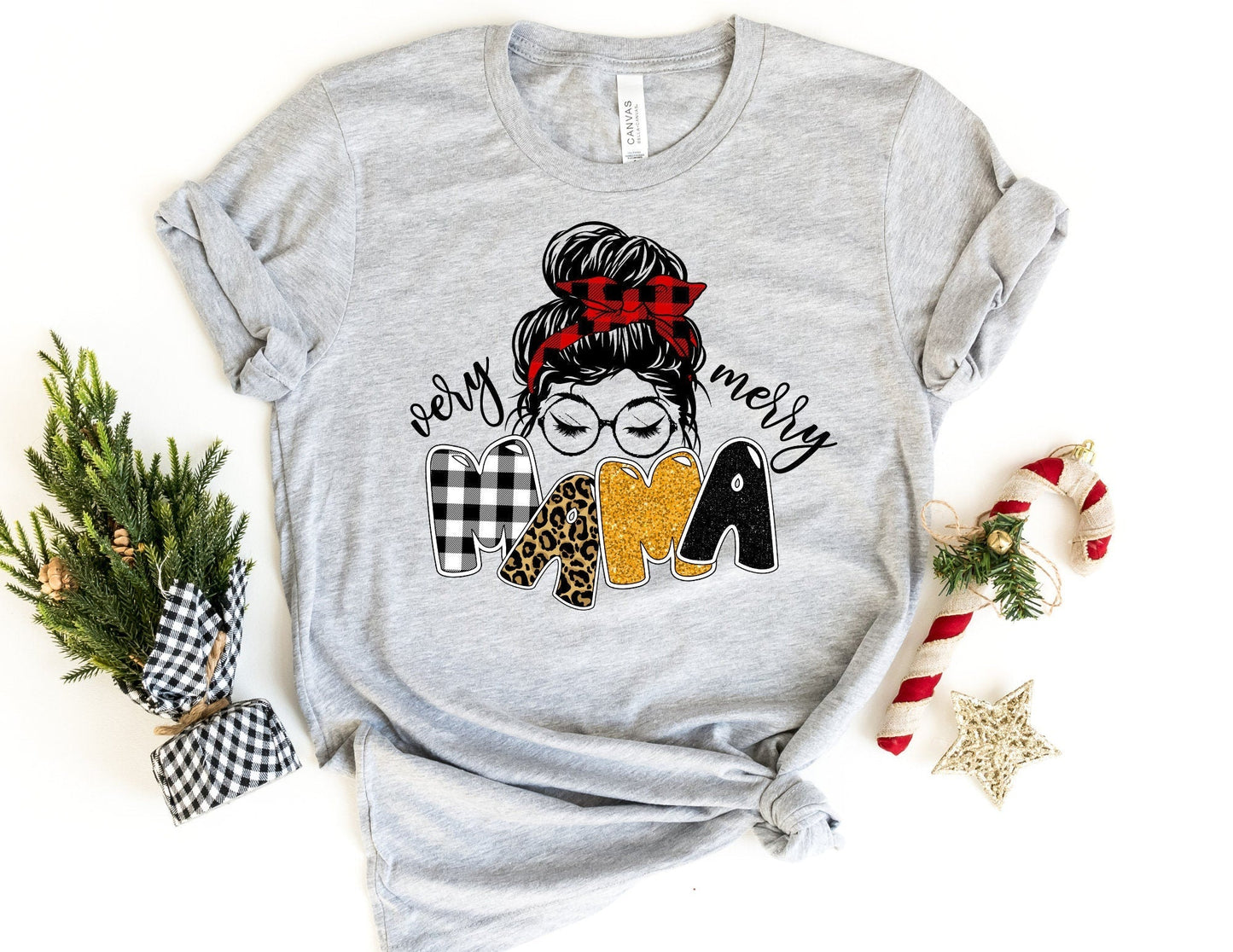 Very Merry Mama Christmas Shirt - Mom Christmas Shirt