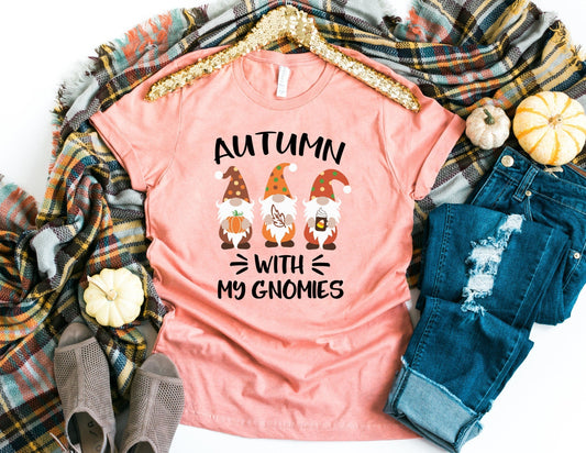 Autumn with my Gnomies Shirt - Fall Gnomes Shirt