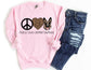 Peace Love German Shepherd Sweatshirt - Dog Mom Sweatshirt