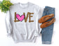 Love Leopard Sweater - Valentines Day Sweatshirt