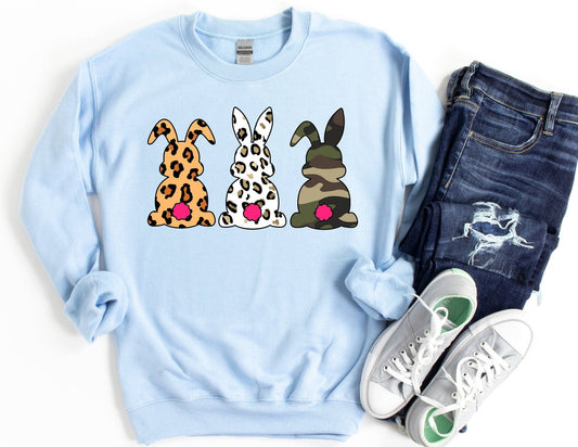 Easter Bunnies Design 2 Sweatshirt - Happy Easter Sweatshirt