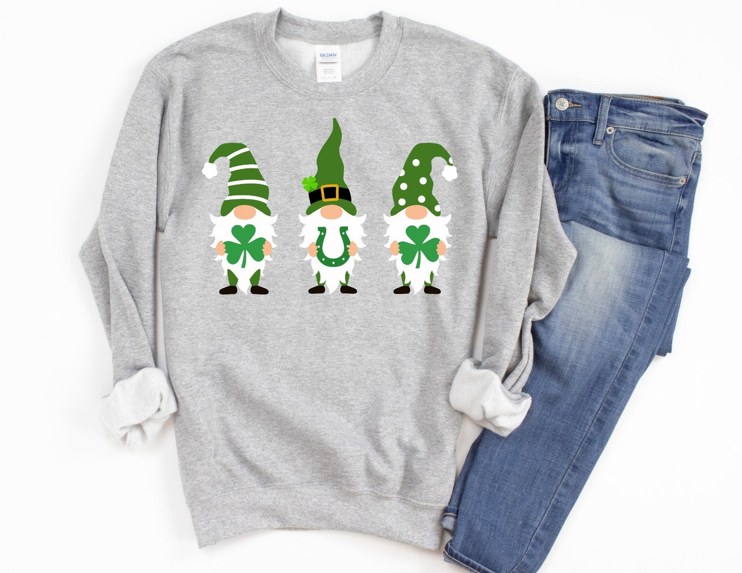 St Patrick's Day Gnome Sweatshirt - Gnome Sweatshirt