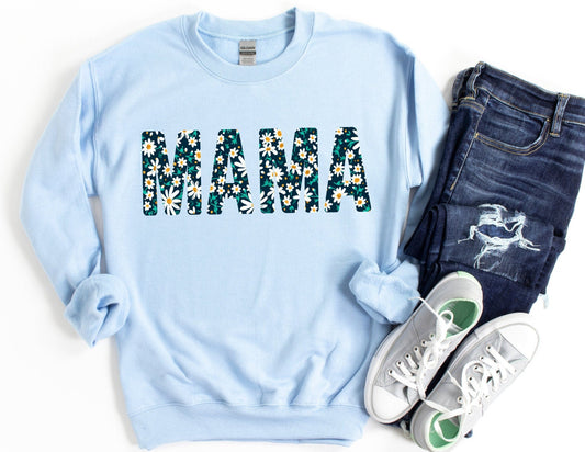 Floral Mama Sweatshirt - Mama Sweatshirt