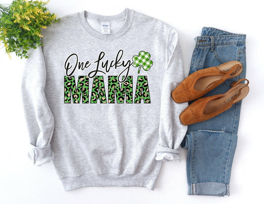 One Lucky Mama Sweatshirt - St Patricks Day Sweatshirt