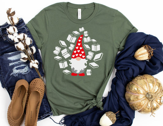 Gnome Book Shirt - Teacher Shirt