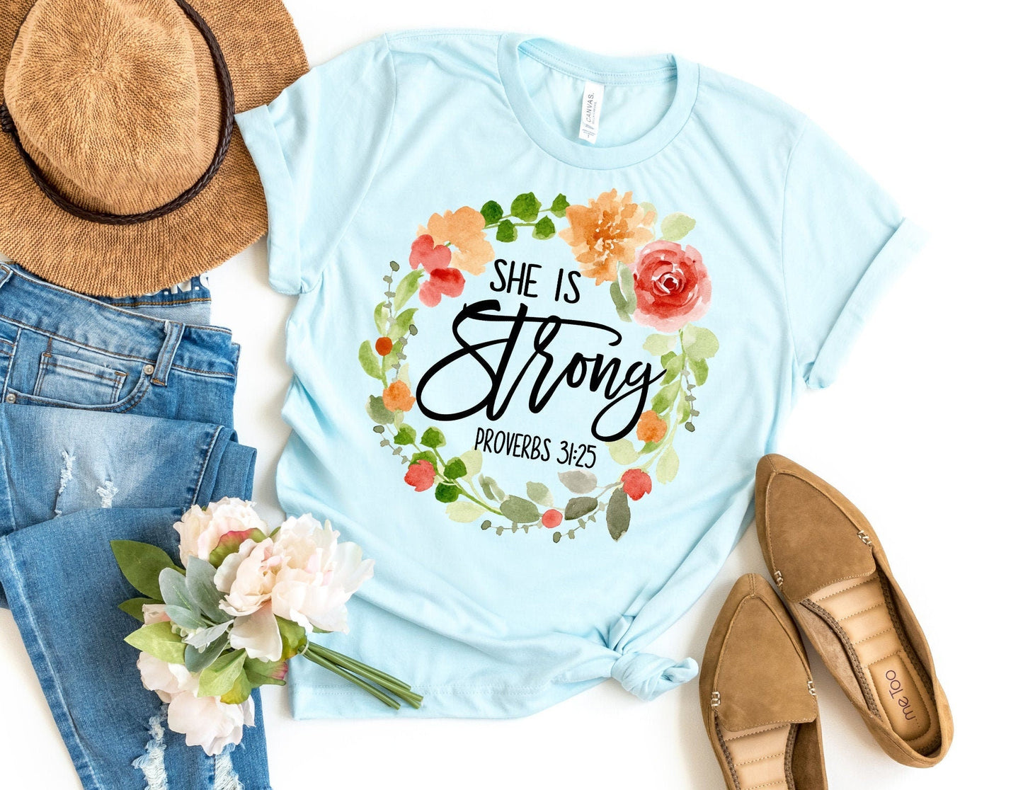 She is Strong Proverbs 31:25 Shirt - Easter Shirt