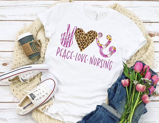 Peace Love Nursing Shirt - Nurse Shirt