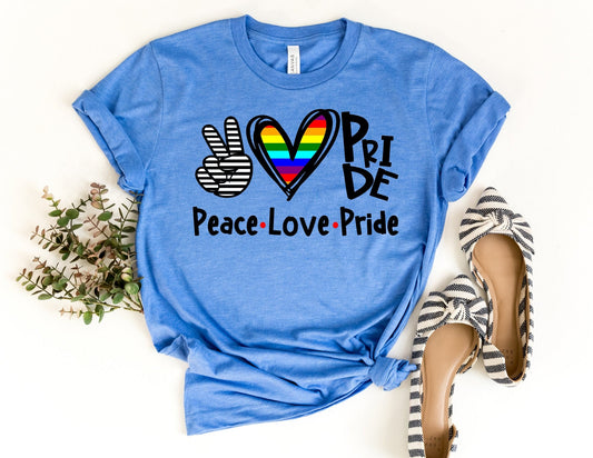 Peace Love Pride Shirt - Gay Pride Shirt