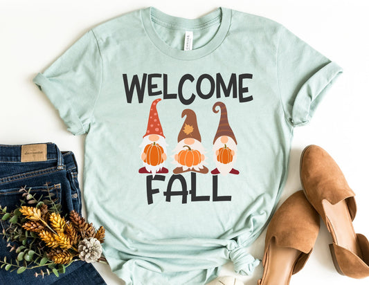 Welcome Fall Gnome Shirt - Fall Shirt