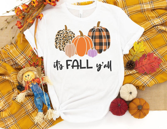 It's Fall Y'all Shirt - Fall Pumpkin Shirt