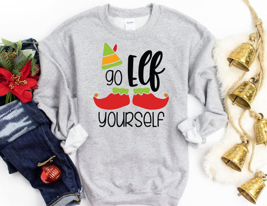 Go Elf Yourself Sweatshirt - Christmas Sweatshirt