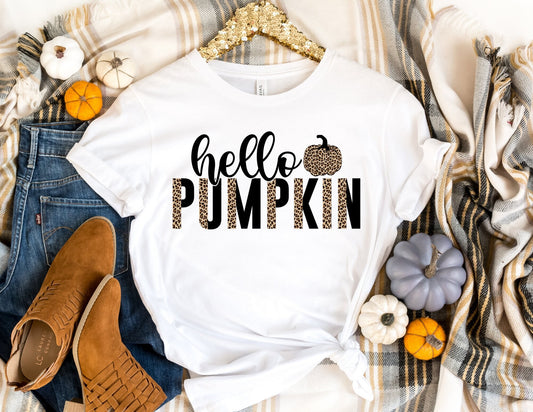 Hello Pumpkin Shirt - I Love Fall T-Shirt