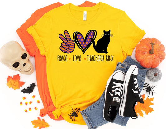 Peace Love Thackery Binx Shirt - Halloween Shirt