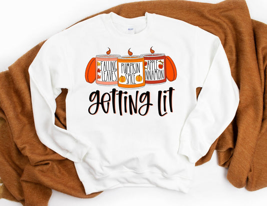 Getting Lit Sweatshirt - Fall Sweatshirt