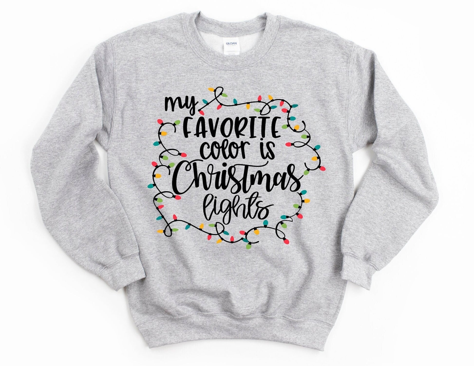 Christmas lights clearance sweatshirt