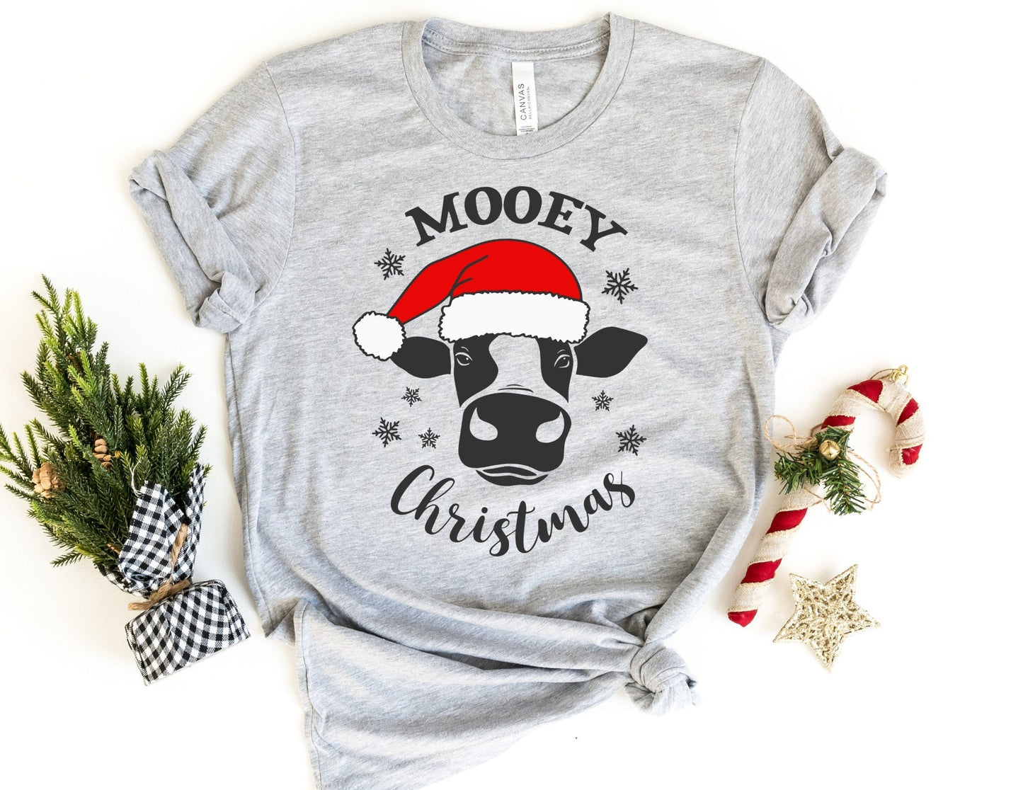 Mooey Christmas Shirt, Cow Christmas Shirt