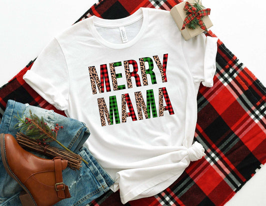 Merry Mama Shirt - Mama Christmas Shirt