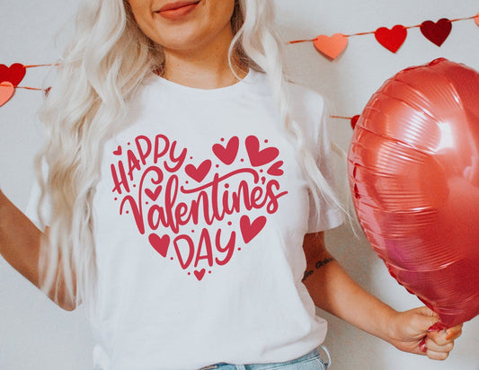 Happy Valentines Day Heart Shirt - Valentines Day Shirt