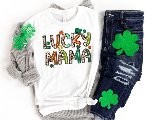 Lucky Mama Shirt - St Patricks day Mama Shirt - Mom ST Pattys Day Shirt - Irish Shirt - Happy St Pattys Day T-Shirt