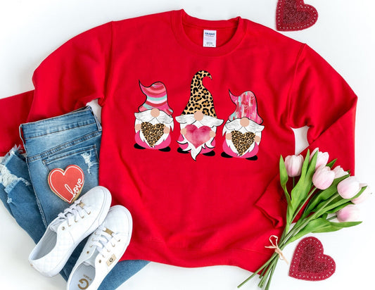 Gnome Valentines Sweatshirt - Valentines Day Sweatshirt