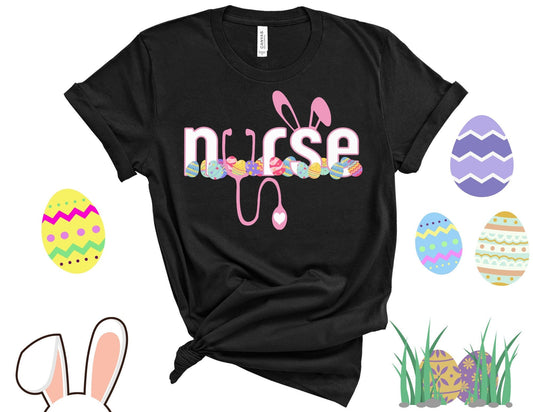 Bunny Nurse Shirt - Easter Nurse Shirt