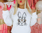 Bunny with Glasses Sweatshirt - Happy Easter Sweatshirt