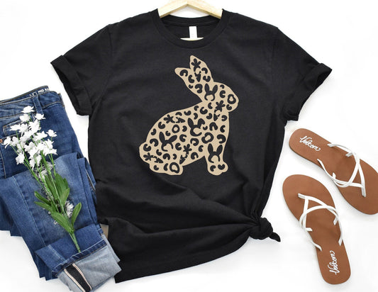 Leopard Bunny Shirt - Easter Shirt