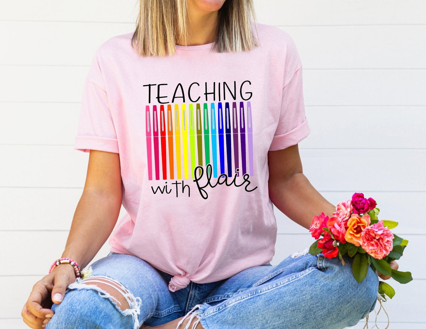 Teaching With Flair Shirt - Teacher Shirt