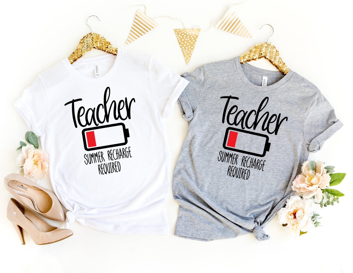 Teacher Summer Recharge Required Shirt - Teacher Shirt