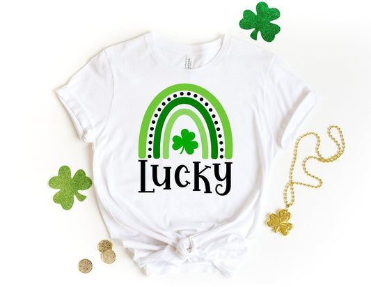 Lucky Rainbow Shirt - St Patricks day Gnome Shirt