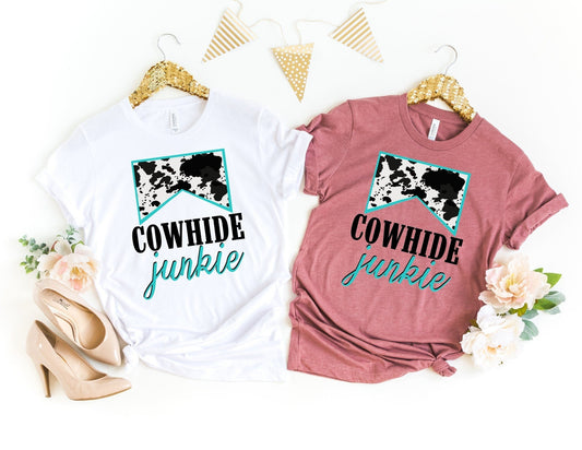 Cowhide Junkie Shirt - Cow Shirt