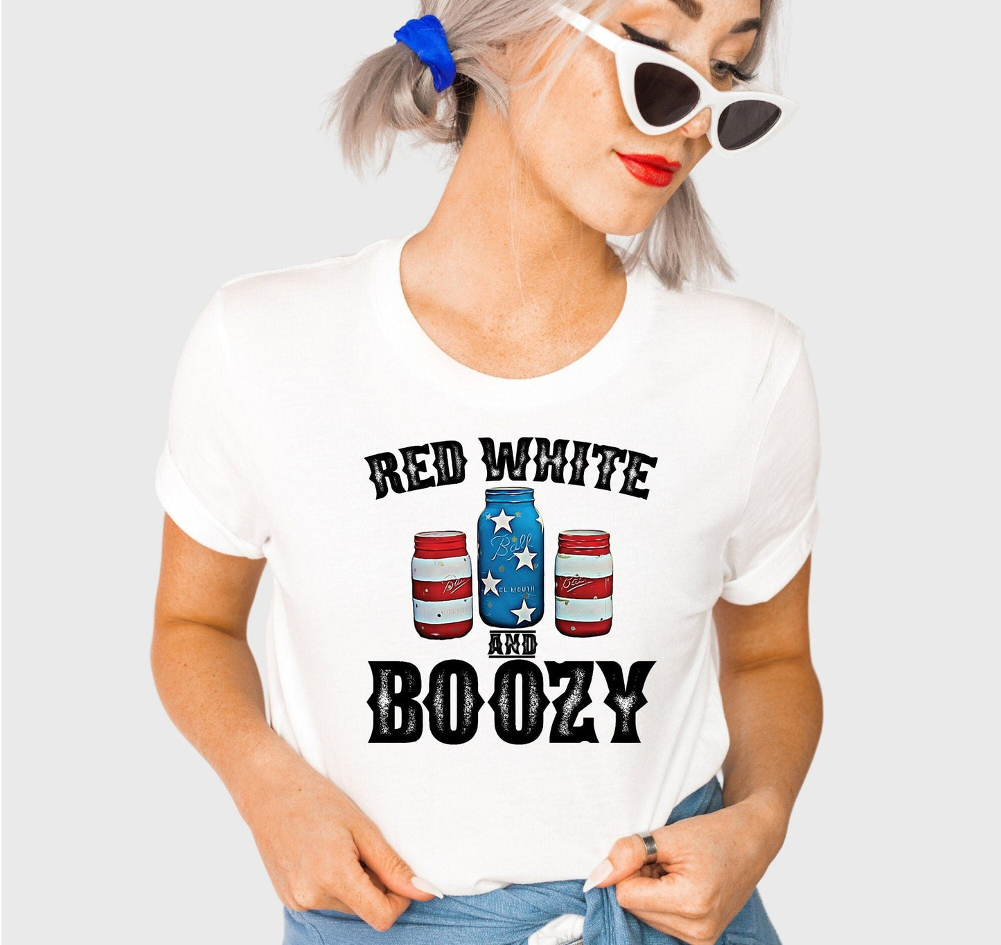 Red White and Boozy - Fourth of July Shirts