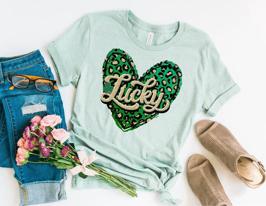 Lucky Heart Shirt - St Patricks Day Shirt