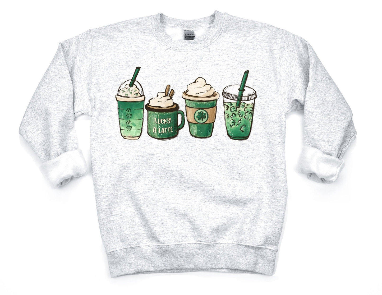 St Patricks Coffee Sweatshirt - St Patricks Day Sweatshirt