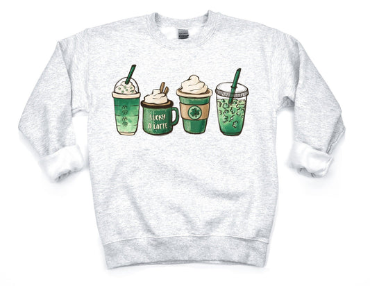 St Patricks Coffee Sweatshirt - St Patricks Day Sweatshirt