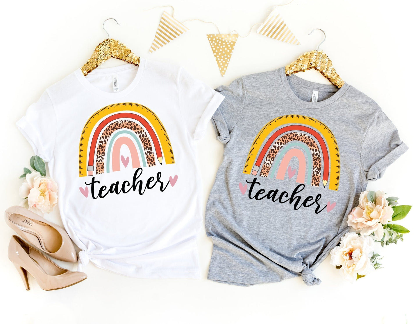 Teacher Rainbow Shirt - Teacher Shirt