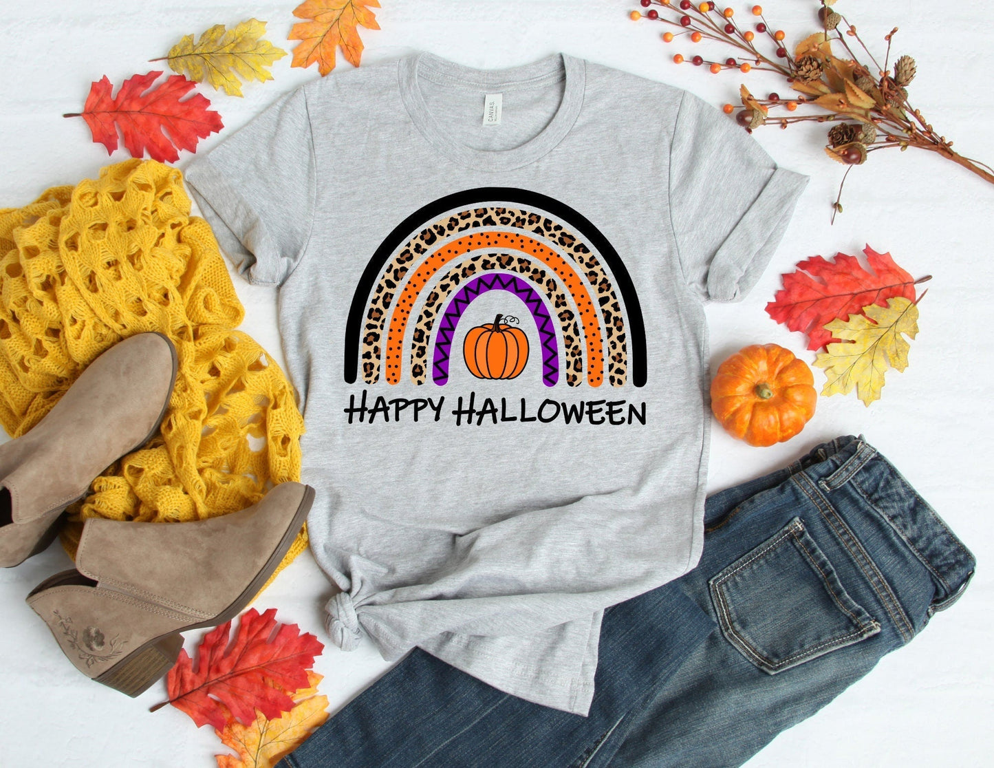 Happy Halloween Rainbow Shirt - Happy Halloween Shirt