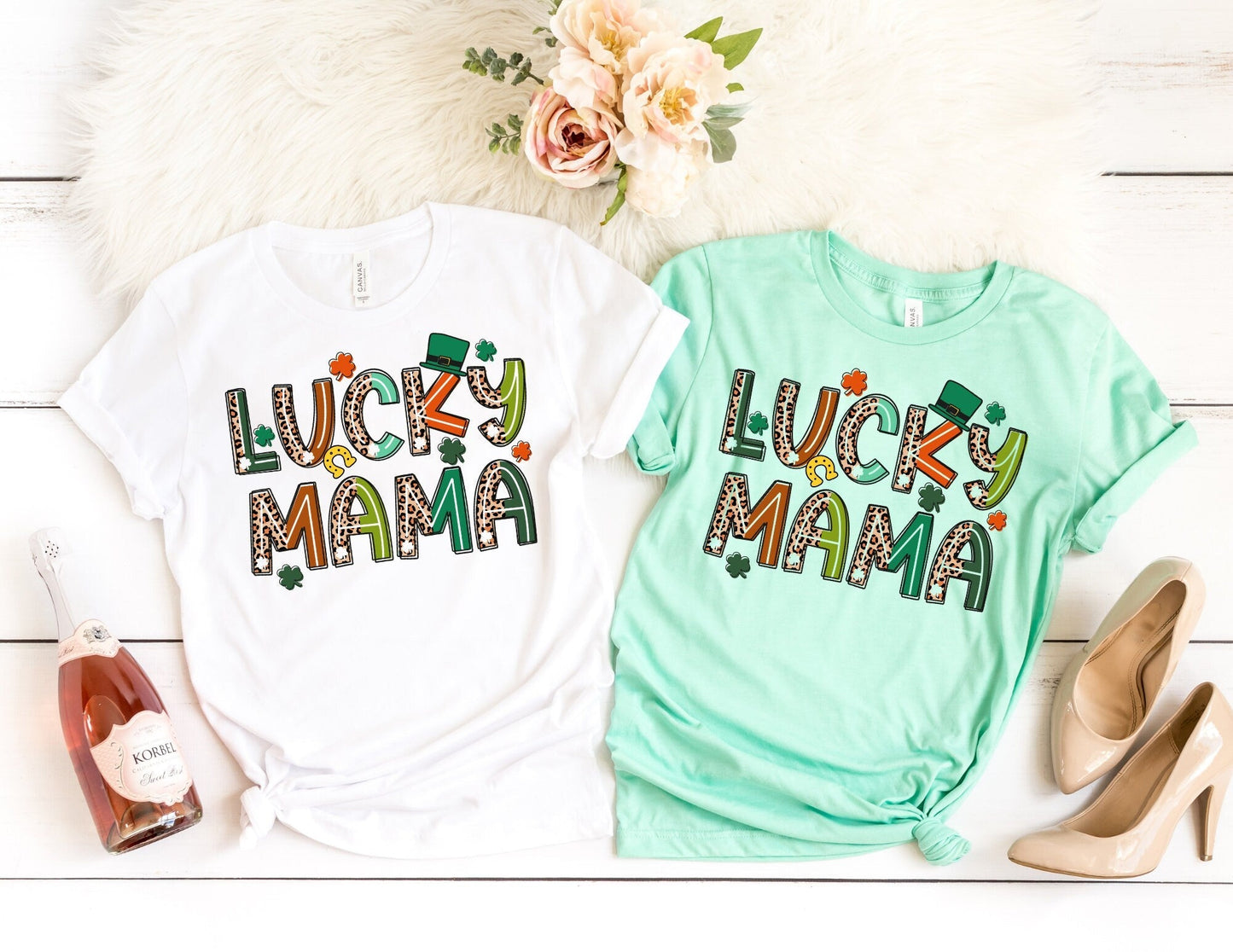 Lucky Mama Shirt - St Patricks day Mama Shirt - Mom ST Pattys Day Shirt - Irish Shirt - Happy St Pattys Day T-Shirt