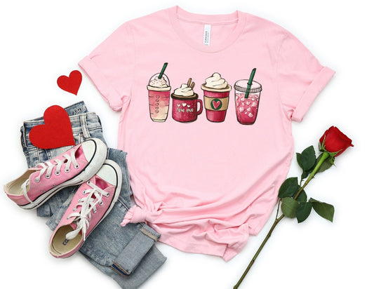 Valentines Day Coffee Shirt - Iced Coffee Valentines Day Shirt